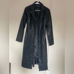 Nasty Gal Black Trench Coat